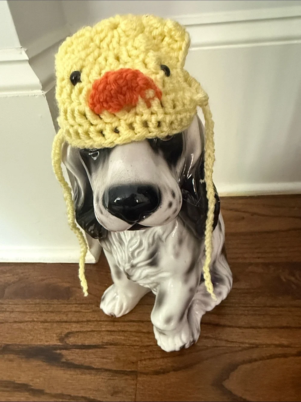 Handmade Crochet sombrero Hat & Yellow Duck Beanie Set